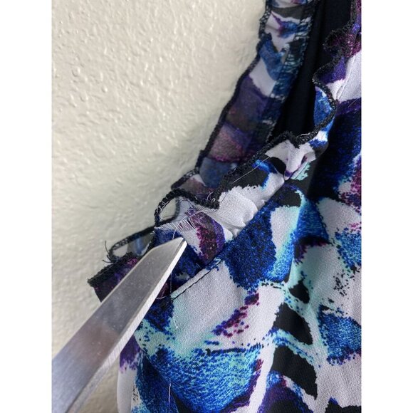Torrid Mini Chiffon Ruffle Dress Sleeveless Multicolor Size 2X vacation Flowy - Picture 6 of 15